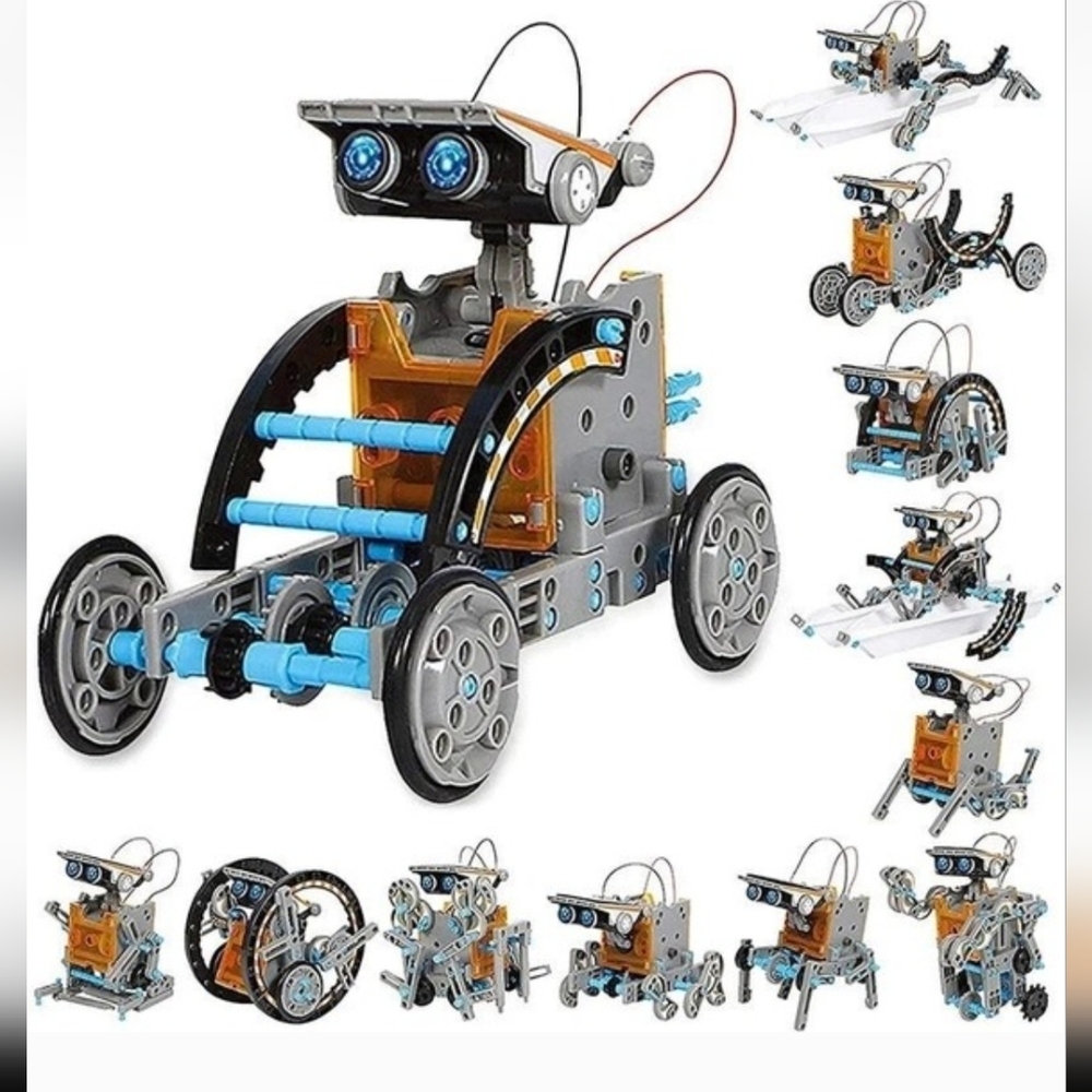 13 In 1 SOLAR ROBOT Educational kit Homeschool Science STEM activity robotics